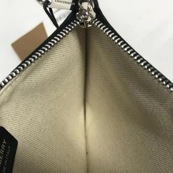 BURBERRY 8037549 Logo LOVE Makeup pouch coin purse Clutch bag Pouch Unused - Picture 12 of 14